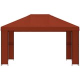 Gazebo 4 × 3 m Terakota Poliester i čelik 190 gsm | shoptok.hr