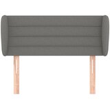  Uzglavlje s ušima tamnosivo 83x23x78/88 cm od tkanine | shoptok.hr