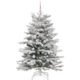 vidaXL Umetno Zložljivo Božično Drevo Bela 150 cm PE in PVC | Shoptok.si