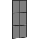 vidaXL klizna vrata s priborom 90 x 205 cmkaljeno staklo i aluminij | shoptok.hr