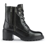 Geox Usnjeni gležnarji Damiana ženski, črna barva | Shoptok.si