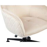 MID.YOU VRTLJIVI STOL kovina, tekstil bež, črna | Shoptok.si