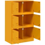 vidaXL Komoda boja senfa 67 x 39 x 107 cm čelični | shoptok.hr