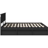  Krevetna konstrukcija Crna 180 x 200 cm Konstruirano drvo | shoptok.hr