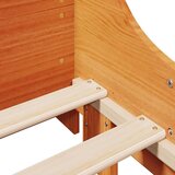  Krevet s regalom za knjige bez madraca 100x200 cm masivno drvo | shoptok.hr