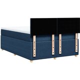 vidaXL Box spring postelja z vzmetnico modra 140x200 cm blago, (21304950) | Shoptok.si