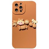 INORCO 3D risanka Medved dekor ovitek za telefon za iPhone 14 Pro Max, natančno izrezana zaščita leč TPU ovitek, odporen proti udarcem, (22036059) Cene