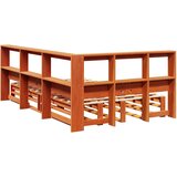  Krevet s regalom za knjige bez madraca 120 x 200 cm od borovine | shoptok.hr