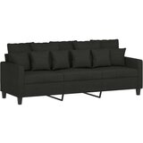  3-dijelni set sofa s jastucima crni od tkanine | shoptok.hr
