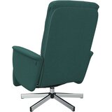 vidaXL Masažni naslanjač z oporo za noge temno zeleno blago | Shoptok.si