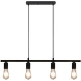 vidaXL Stropna svetilka z žarnicami 2 W črna 80 cm E27, (20756341) Cene