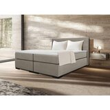 MID.YOU POSTELJA BOXSPRING 180 cm x 200 cm , leseni material krem barve | Shoptok.si