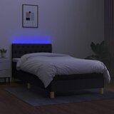  box spring s madracem LED crni 100x200 cm od tkanine | shoptok.hr