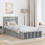  Krevetna konstrukcija Siva Sonoma 75 x 190 cm Konstruirano drvo | shoptok.hr