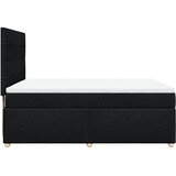 Krevet s oprugama i madracem crni 160x200 cm od tkanine | shoptok.hr