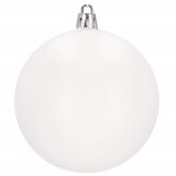  Set Božićnih kuglica od bijele plastike, 8 cm, 20 komada | shoptok.hr