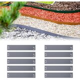 green-split 10x kovinski rob za travo 13,5 cm x 120 cm, 12 m, siva Obroba gred, stabilna, (5000218410) | Shoptok.si