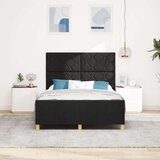 vidaXL Postelja Črna 160x200 cm Tkanina, (22049008) | Shoptok.si