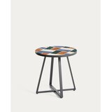 Kave Home Okrugao vrtni stolić s keramičkom daskom ø 45 cm Tella – | shoptok.hr