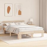  Krevetna konstrukcija Prirodna 150 x 200 cm Čvrsto borovo drvo | shoptok.hr