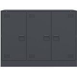  Komoda antracit 99 x 39 x 73 cm čelična Antracitno siva | Shoptok.si