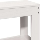 vidaXL Posteljni okvir z vzglavjem bel 90x200 cm trdna borovina, (21292352) | Shoptok.si