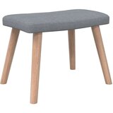  Stol za sproščanje s stolčkom svetlo sivo blago, (20821713) | Shoptok.si