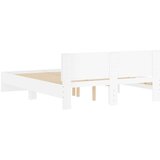 vidaXL Okvir za krevet s uzglavljem bijeli 140 x 190 cm | shoptok.hr