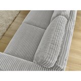 Bobochic Paris Svijetlo siva sofa za spavanje/sklopiva od samta 220 cm Hugo – | shoptok.hr