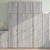 The Living Store Visoka omara siva sonoma 80x42,5x249 cm inženirski les - Visoka Omarica, (21436179) Cene