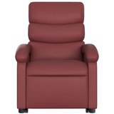 vidaXL Električni masažni naslonjač na podizanje crvena boja vina | shoptok.hr