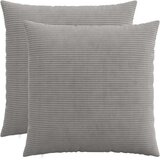  Presvlaka za jastuk 2 pcs HEERLEN Svjetlosiva 60 x 60 cm Kord | shoptok.hr