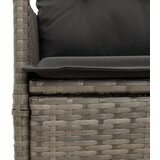  9-dijelni vrtni bistro set od poliratana s jastucima sivi | shoptok.hr