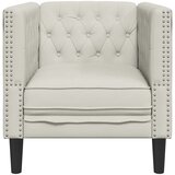  Chesterfield sofa fotelja krem baršun | shoptok.hr