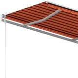  Avtomatska zložljiva tenda 300x250 cm oranžna in rjava, (20728621) | Shoptok.si