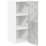 Viseći ormarić 2 pcs Beton siva i bijela 30 x 31 x 80 cm | Eponuda.ba