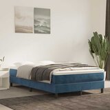  Madrac s oprugama srednje tvrdoće tamnoplavi 120x210x20 cm baršunasti | shoptok.hr