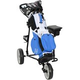 Golf Trolej s sjedištem Crna i bijela 100 x 60 x 130 cm Željezo | shoptok.hr
