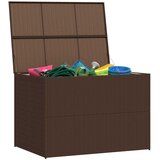  Vrtna kutija za pohranu smeđa 150 x 100 x 100 cm od poliratana | shoptok.hr