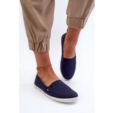 EVENTO PE1 Women's Navy Slip-On Canvas Sneakers Adrancia | shoptok.hr