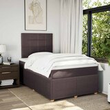  Krevet box spring s madracem tamnosmeđi 120 x 190 cm od tkanine | shoptok.hr
