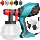700 W set s pištolo za barvanje s 1200 ml posodo in 5 šobami Odprta Embalaža