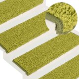  Prostirke za stepenice 30 kom 65x21x4 cm Zelene s pravokutnim rubom - Zelena 65 x 21 x 4 cm 30 | shoptok.hr