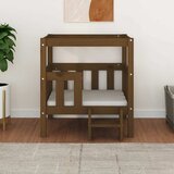 Krevet za pse crna 65,5x50,5x70 cm od masivne borovine | Eponuda.com