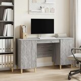  Stol Siva Sonoma 142 5 x 50 x 75 cm Konstruirano drvo - Siva Sonoma u
