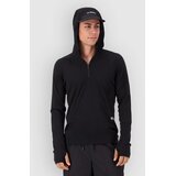 Mons Royale Temple Merino Long Sleeve Hood Funkcijska majica black | Shoptok.si