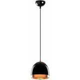 Opviq lights Crna/u zlatnoj boji viseća svjetiljka s metalnim sjenilom ø 17 cm Mugo –