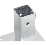 Postolja za stupove kvadratna 12 kom 51x51 mm pocinčani čelik | shoptok.hr