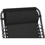 vidaXL Vzglavnik za ležalnik črn 40x7,5x15 cm iz tekstila | Shoptok.si