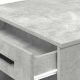 vidaXL Pisalna miza s predalom in polico betonsko siva 102x62x77,5 cm | Shoptok.si